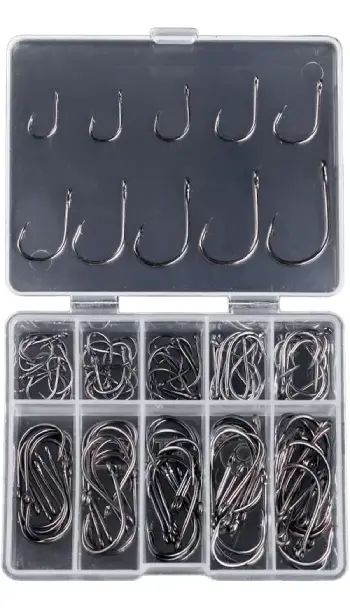 Set Anzuelos 10 Tamaños Variados Pesca 60u - imagen 2