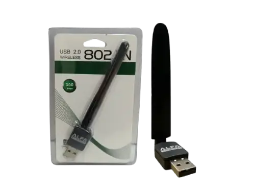 Antena USB WiFi alto alcance 2.4GHz 300Mbps