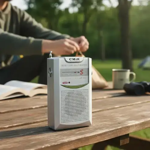 RADIO PORTÁTIL CMIK AM/FM 3.5mm 9.1x5.3cm - imagen 2