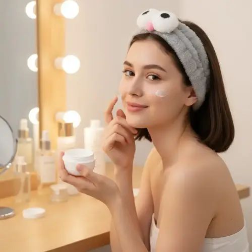 VINCHA PARA MAQUILLAJE DISEÑO OJOS - imagen 2