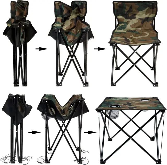 Set De Mesa Con 4 Sillas Plegables Para Exterior Marca Amanka - imagen 2