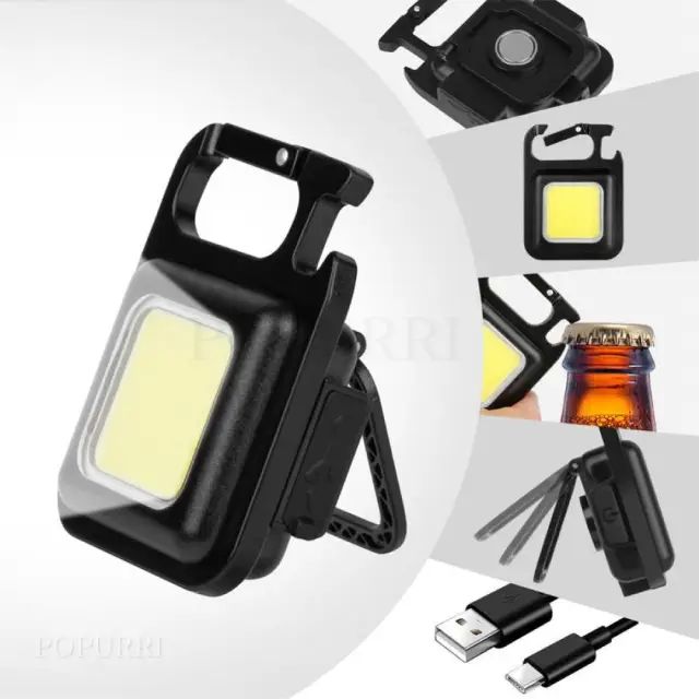 Linterna Llavero Recargable Portátil Destapador De Botellas - imagen 2