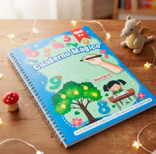 LIBRO INFANTIL NÚMEROS ACTIVIDADES 18 PÁGINAS PAPEL A4 28.5x20.5cm - imagen 2