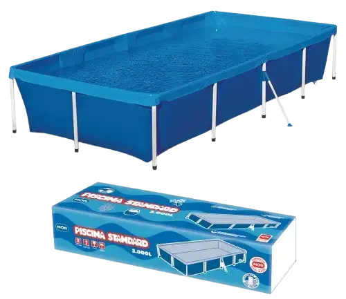 PISCINA ESTÁNDAR ESTRUCTURAL MOR 3000L 277x187x58cm - imagen 1