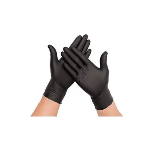 GUANTES DE NITRILO NEGROS CALIDAD PREMIUM --- 10 CAJAS DE 100 UNIDADES