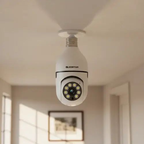 CÁMARA DE VIGILANCIA WI-FI FULL HD LED LENTE 3.6mm SD HASTA 64GB 355°/85° 15x6cm - imagen 2