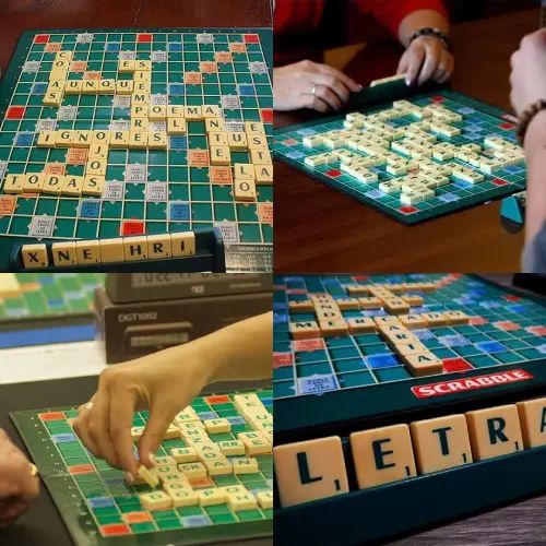JUEGO DE MESA SCRABBLE Cartón + ABS 34x34cm - imagen 2