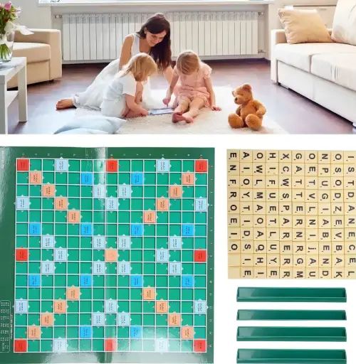JUEGO DE MESA SCRABBLE Cartón + ABS 34x34cm - imagen 3