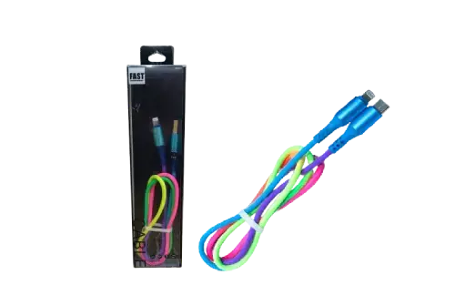 Cable IPhone Pro Arcoíris en estuche - imagen principal