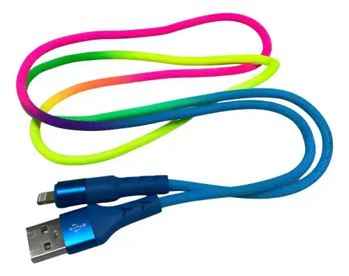 Cable IPhone Pro Arcoíris en estuche - imagen 2