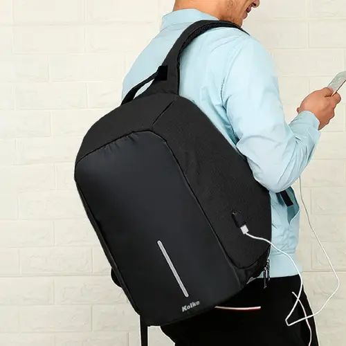 MOCHILA ANTI ROBO IMPERMEABLE MÚLTIPLES COMPARTIMENTOS 40x29cm - imagen 4