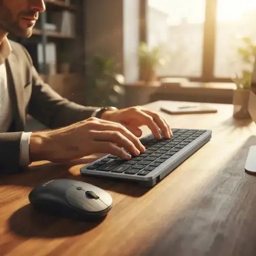 COMBO TECLADO Y MOUSE INALÁMBRICO BLUETOOTH RECARGABLE - imagen 2