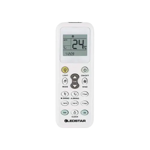 CONTROL UNIVERSAL AIRE ACONDICIONADO DISPLAY Y LINTERNA