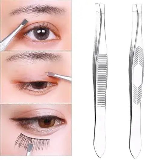 PINZA DE CEJAS PLATEADA DISEÑO ELEGANTE - imagen 3