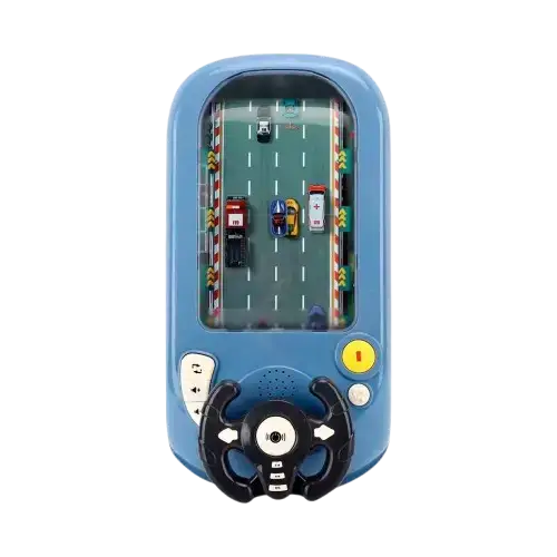 JUEGO DE CARRERAS INTERACTIVO PARA NIÑOS VOLANTE CON MOVIMIENTO Y SONIDOS 43x21x14cm - imagen 1