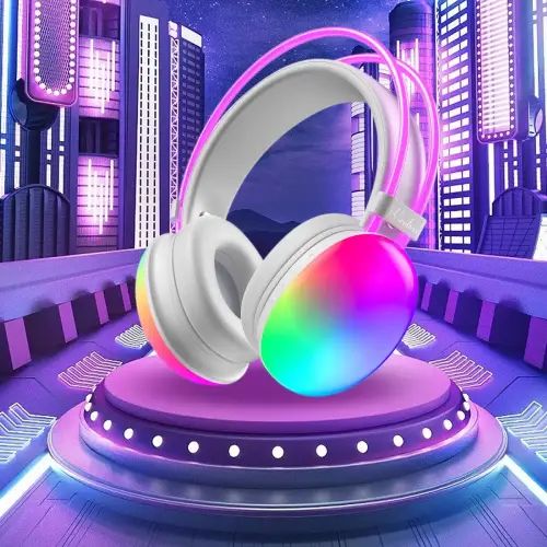 AURICULARES BLUETOOTH LED RGB 300mAh - imagen 4