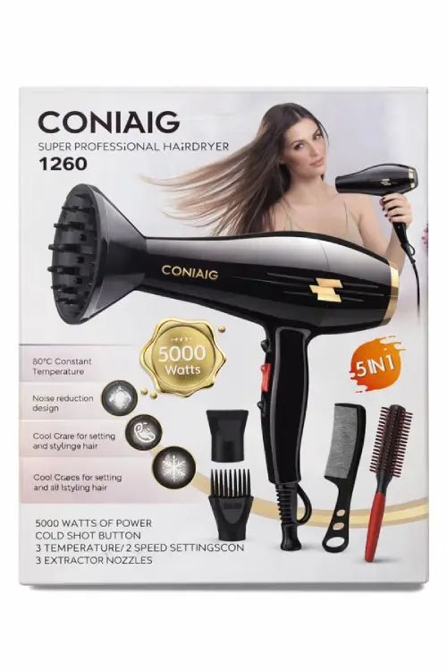 Secador de pelo 5000W 220V con accesorios - imagen 2