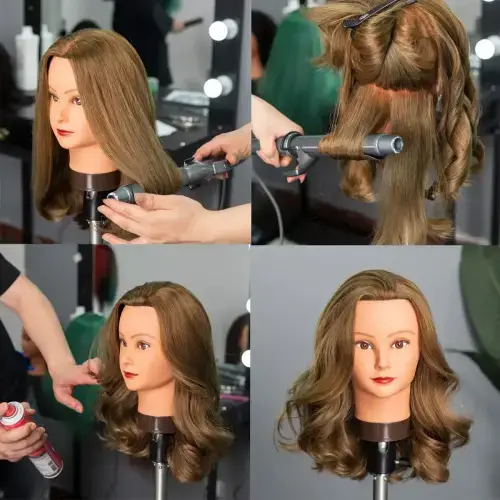 CABEZA MANIQUÍ DE PRÁCTICA PELO NATURAL - imagen 3