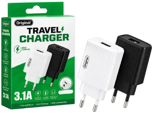 FICHA CARGADOR USB 3.1A - imagen 1