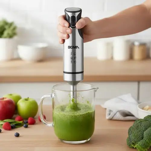 MIXER MULTIFUNCIÓN CUCHILLA ACERO INOXIDABLE BOMA 800W 35x7cm - imagen 2