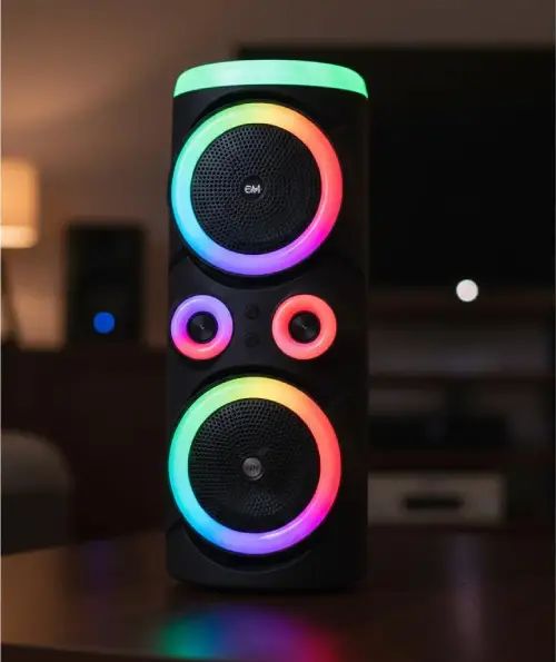 Parlante OM2056 de 70cm con microfono y luces LED RGB - imagen 3