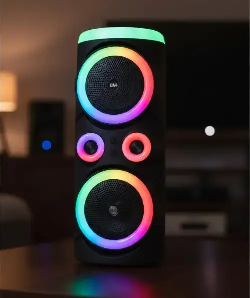 Parlante OM2056 de 70cm con microfono y luces LED RGB - imagen 3