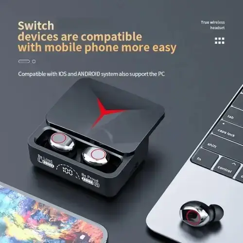 AURICULARES BLUETOOTH M90 V5.2 ENC MODO GAMING BAJA LATENCIA - imagen 6