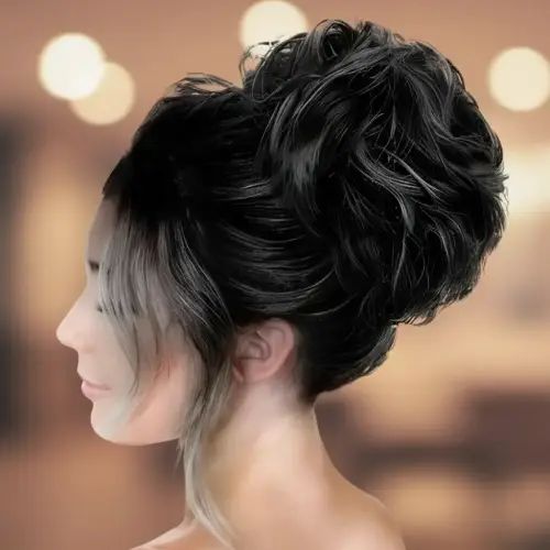 COLA DE PELO SINTÉTICO NEGRO Y MARRÓN - imagen 2