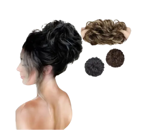 COLA DE PELO SINTÉTICO NEGRO Y MARRÓN