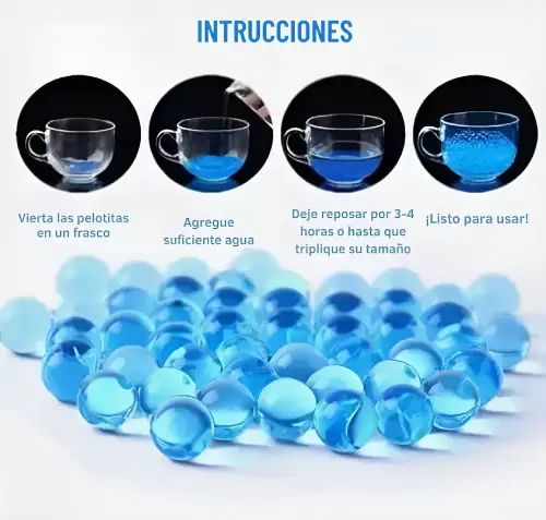 MUNICIÓN PARA PISTOLAS DE HIDROGEL --- 500 UNIDADES - imagen 2