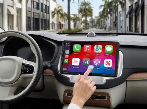 RADIO AUTO APPLE CARPLAY Y ANDROID AUTO PANTALLA TÁCTIL 9" 1280x720px 18x5x10cm - imagen 2