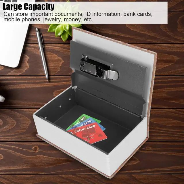 Caja de Seguridad Metálica en Forma de Libro - imagen 2