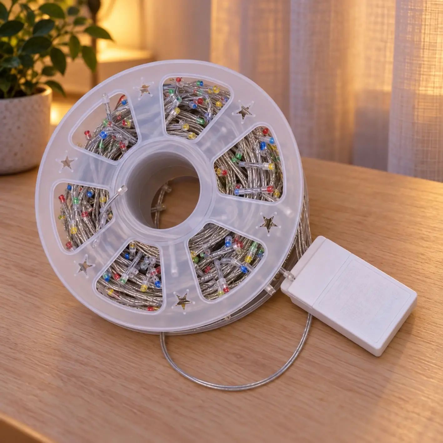 LUCES MULTICOLOR x240 HILO 50mts c/ENCHUFE 220V - imagen 3