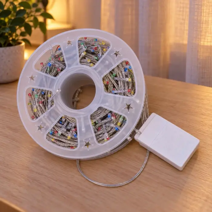 LUCES MULTICOLOR x240 HILO 50mts c/ENCHUFE 220V - imagen 3