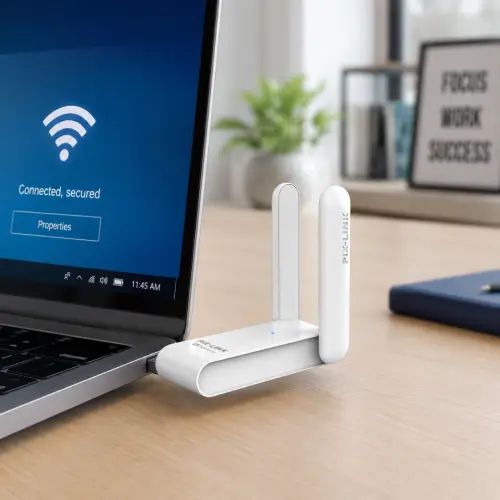 RECEPTOR DE RED WI-FI INALÁMBRICO USB AC 600 Mbps/2.4-5GHz ABS - imagen 2