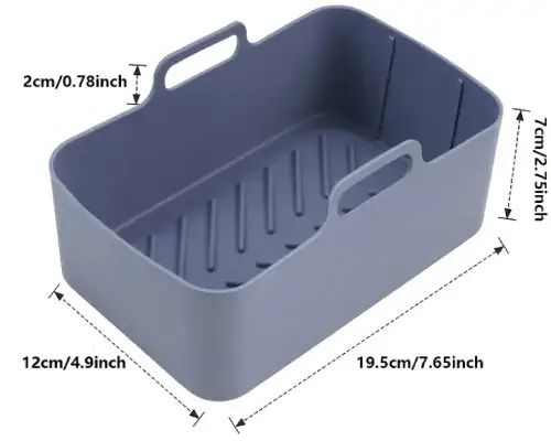 Molde de silicona rectangular para freidora de aire - imagen 2