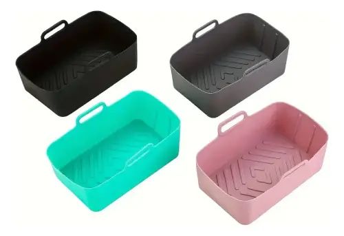 Molde de silicona rectangular para freidora de aire