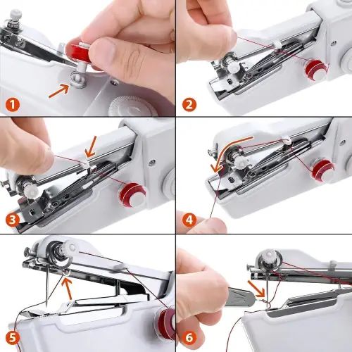 Mini máquina de coser portátil 6.3x20.7cm - imagen 2