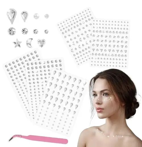 PIEDRITAS AUTOADHESIVAS PARA ROSTRO COMPLEMENTO DE MAQUILLAJE - imagen 2