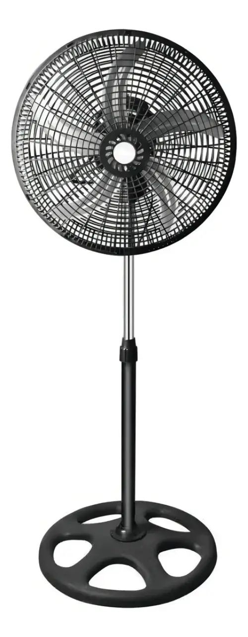 Ventilador Orbital. 360 Marca OKEY Cantidad De Aspas 5 Estructura Negro Aspas Gris Diámetro 18 Frecuencia 50