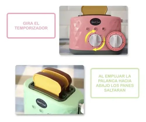 TOSTADORA JUGUETE INFANTIL ABS 18x11.5cm - imagen 2