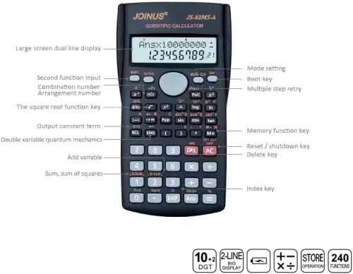 CALCULADORA CIENTÍFICA 12 DÍGITOS A PILA - imagen 3