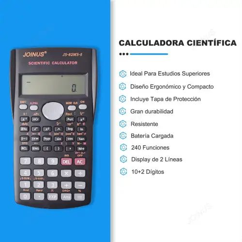 CALCULADORA CIENTÍFICA 12 DÍGITOS A PILA - imagen 2