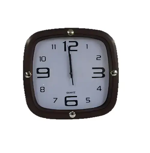 Reloj QUARTZ de pared diseño clasico oscuro 29cm - imagen principal