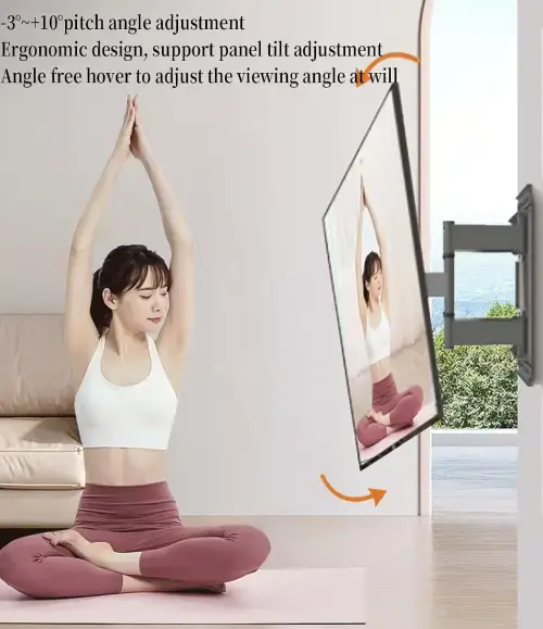 SOPORTE TV PARA PARED BRAZO MÓVIL GIRATORIO HIERRO 40-100” - imagen 2