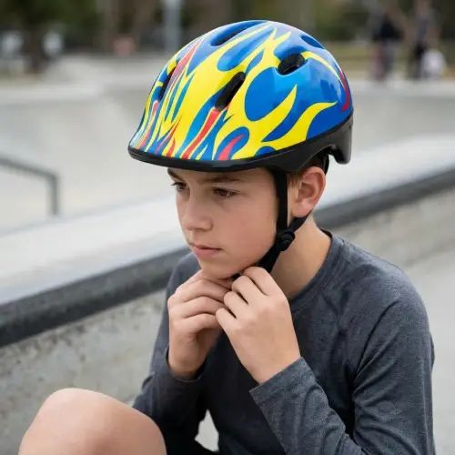 CASCO INFANTIL DE PROTECCIÓN CON ACCESORIOS ABS+EPS VARIOS COLORES - imagen 2