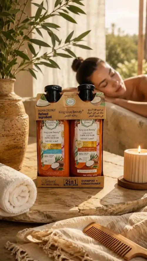 PACK SHAMPOO+ACONDICIONADOR KING LOVE COCO 400ML - imagen 3