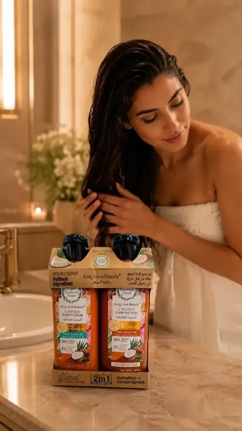 PACK SHAMPOO+ACONDICIONADOR KING LOVE COCO 400ML - imagen 2