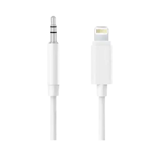 CABLE ADAPTADOR LIGHTNING A 3.5mm MACHO TREQA ABS - imagen 1
