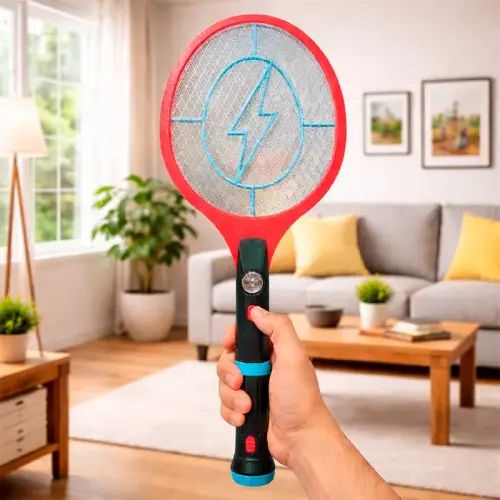RAQUETA MATA MOSQUITOS RECARGABLE ABS 300mAh 51x21x2cm - imagen 3